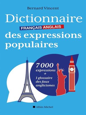 cover image of Dictionnaire français-anglais des expressions populaires